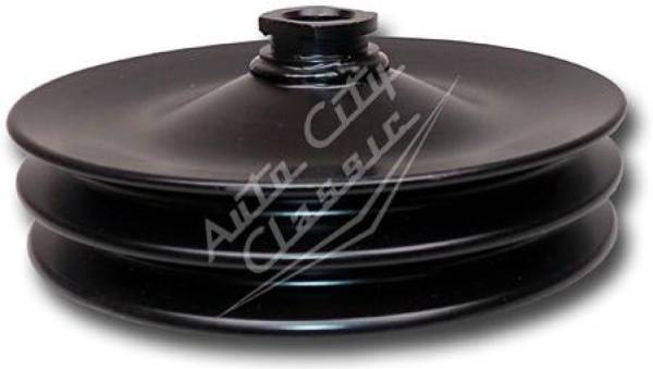 Auto City Classic - 1954-1964 Chevrolet Black Power Steering Pump Keyed Pulley 5564PS-PULLEY-B