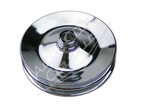Auto City Classic - 1954-1964 Chevrolet Chrome Power Steering Pump Keyed Pulley 5564PS-PULLEY-C