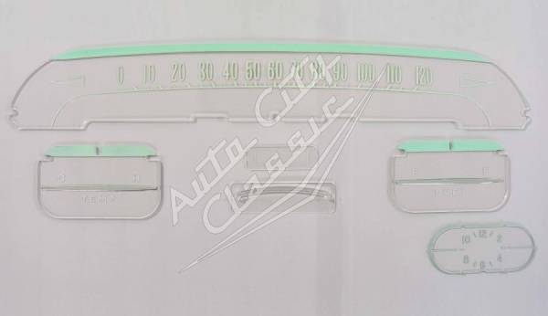 Auto City Classic - 1958 Chevrolet Passenger Cars Instrument Lens Face Plate Set