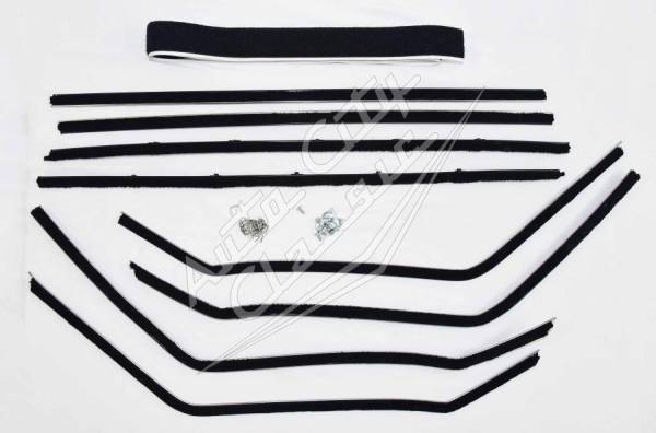 Auto City Classic - 1958 Chevrolet / Pontiac 2 Door Hardtop Window Weatherstrip Fuzzy Kit