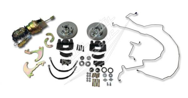 Auto City Classic - 1958 Chevrolet Passenger Cars Original Wheel Power Front Disc Brake Conversion Kit 58RRHOWP