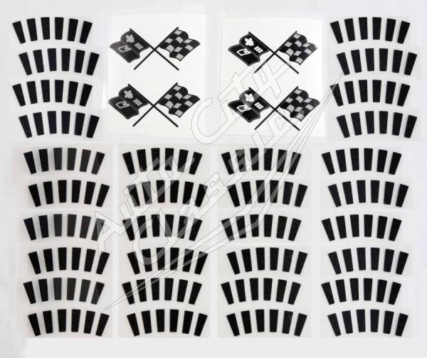 Auto City Classic - 1959 Chevrolet Passenger Cars 4 Wheel Cover Decal Kits 59-1834