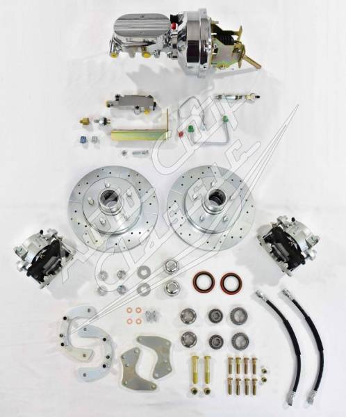 1961-1964 Ford Thunderbird Complete Front Disc Brake Conversion Kit- Chrome