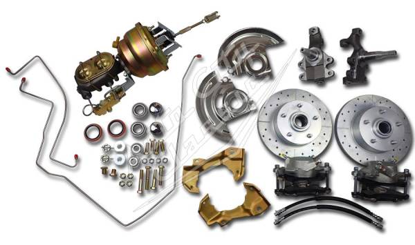 Auto City Classic - 1964-1972 GM A-Body 2" Drop Complete Front Disc Brake Conversion Kit BRK-67-72-GMA-DROP