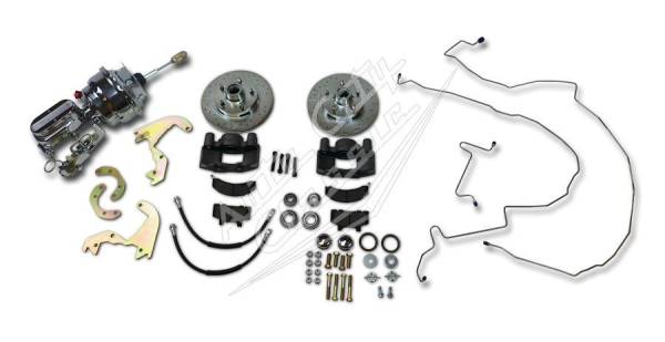 Auto City Classic - 1958-1964 Chevrolet Passenger Cars Complete Chrome 4 Wheel Disc Brake Conversion BRK-CVY-58-64-C