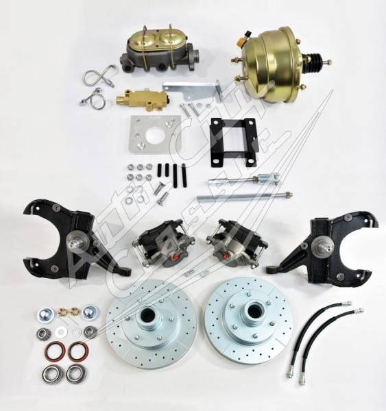 Auto City Classic - 1963-1966 Chevrolet / GMC Pickup and Suburban 6 Lug Front Disc Brake Conversion 2.5" Drop BRK-CVY-63-66-DROP-6L