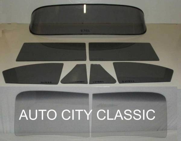 Auto City Classic - 1941-1942, 1946-1948 Buick / Chevrolet / Oldsmobile / Pontiac Coupe and Pickup Complete Glass Package 2 Piece Windshield CG-BCOP-41-48-CP-2P-STQ