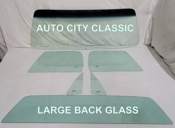 Auto City Classic - 1973-1975 Chevrolet / GMC Pickup Complete Glass Package Large Back Glass CG-CVY-73-75-PU-LG