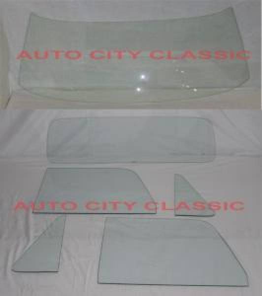 Auto City Classic - 1964-1966 Chevrolet / GMC Cab Complete Glass Package Small Rear Back Glass CGCP-64-66-PU-A