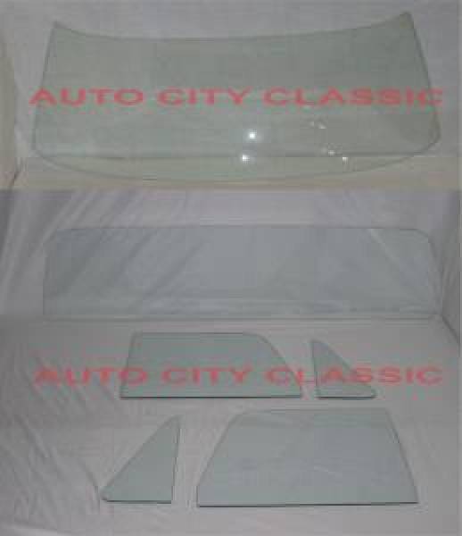 Auto City Classic - 1964-1966 Chevrolet / GMC Cab Complete Glass Set with Deluxe Rear Back Glass CGCP-64-66-PU-B