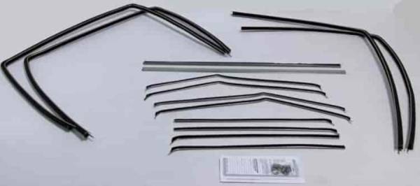 Auto City Classic - 1955-1957 Chevrolet / Pontiac 4 Door Sedan Weatherstrip Fuzzy Kit FZ55574S-A