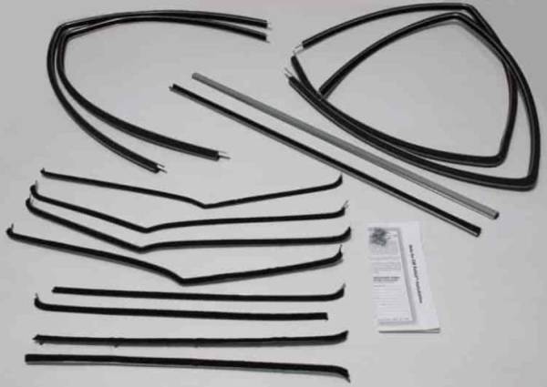 Auto City Classic - 1955-1957 Chevrolet / Pontiac 4 Door Sedan Weatherstrip Fuzzy Kit FZ55574S-B