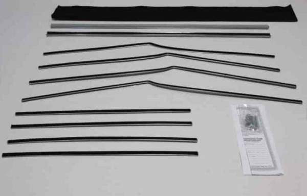 Auto City Classic - 1955-1956 Chevrolet / Pontiac 4 Door Hardtop Weatherstrip Fuzzy Kit FZ56574H-A