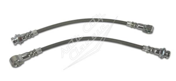 Auto City Classic - 10 MM 12" Stainless Steel Braided Disc Brake Hoses HS-10MM-12-SS