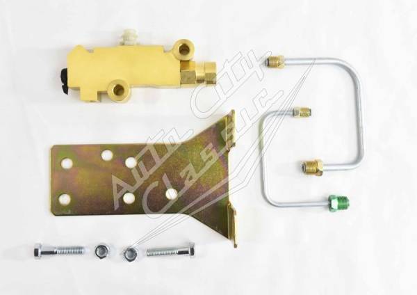 Auto City Classic - 1964-1969 Ford Mustang Brass Disc Drum Proportioning Valve with Bracket PV-MU-64-69-DRUM-B