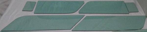 Auto City Classic - 1955-1957 Chevrolet / Pontiac 4 Door Wagon Flat 6 Piece Side Glass Set SS-5557CV4WAG6P