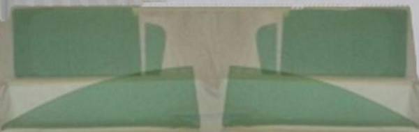 Auto City Classic - 1959-1960 Chevrolet Biscayne 2 Door Sedan Business Side Glass Set SS-CVY-59-60-2S
