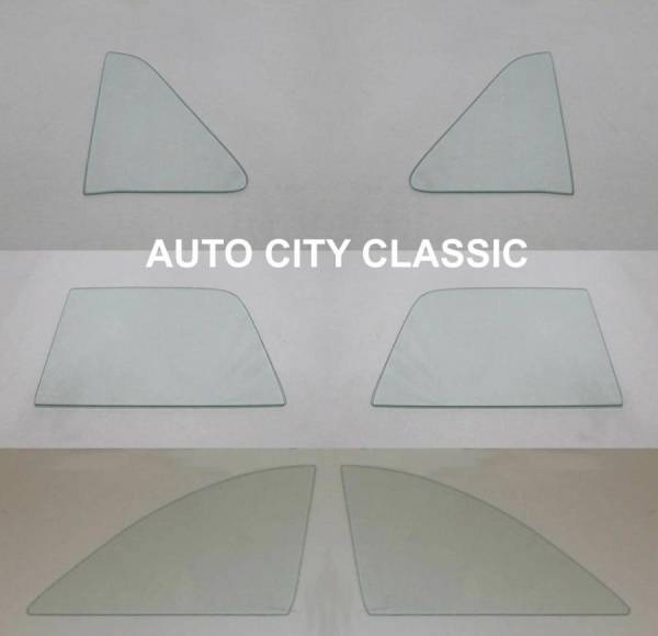 Auto City Classic - 1951 Ford Coupe Victoria Hardtop Convertible Side Glass Set SS-VIC-51-CP