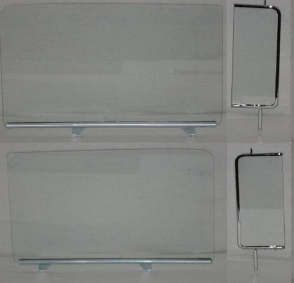 Auto City Classic - 1955-1957 Chevrolet 2 Door Sedan Delivery Assembled Side Glass Set SSA-CVY-55-57-SD-DEL