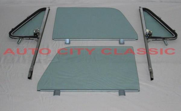 Auto City Classic - 1964-1966 Chevrolet / GMC Cab, Panel and Suburban Post Assembled Side Glass Set SSAP-CVY-64-66-PU