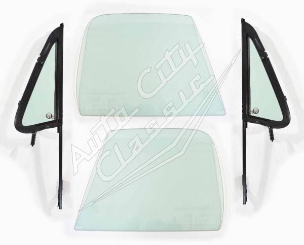 Auto City Classic - 1981-1989 Chevrolet/ GMC Pickup, Suburban and Utility Post Assembled Side Glass Set SSAP-CVY-81-89-PU