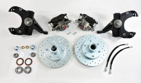 Auto City Classic - 1960-1962 Chevrolet Pickup 6 Lug 2.5" Drop Spindles Front Disc Brake Conversion Wheel Kit