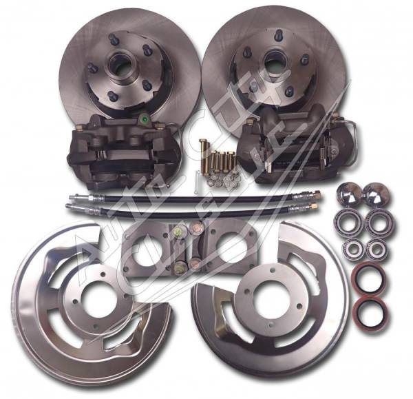 Auto City Classic - 1964-1967 Ford Mustang V8 4 Piston Front Disc Brake Conversion Wheel Kit