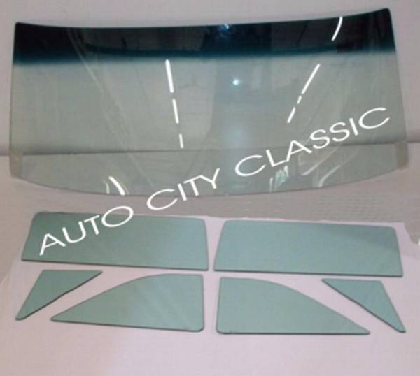 Auto City Classic - 1963-1964 Ford and Mercury Convertible Windshield and Side Glass Set 634CONWSSFM