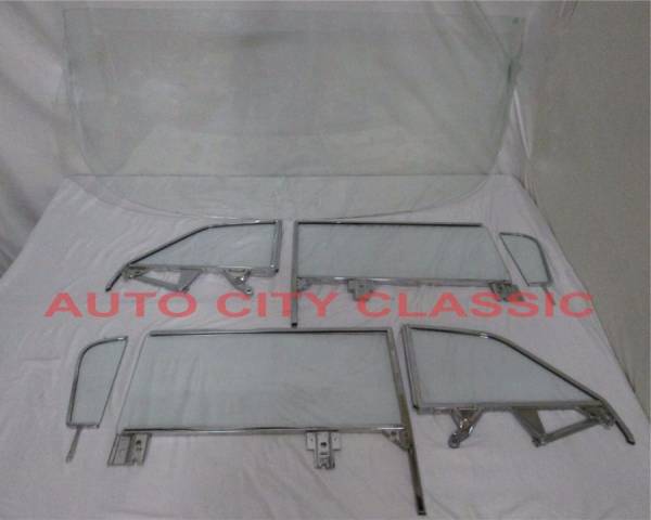 Auto City Classic - 1959-1960 Buick / Cadillac / Oldsmobile Convertible Complete Glass Package with Assembled Side Glass Set CG-BCO-59-60-CV-SSA