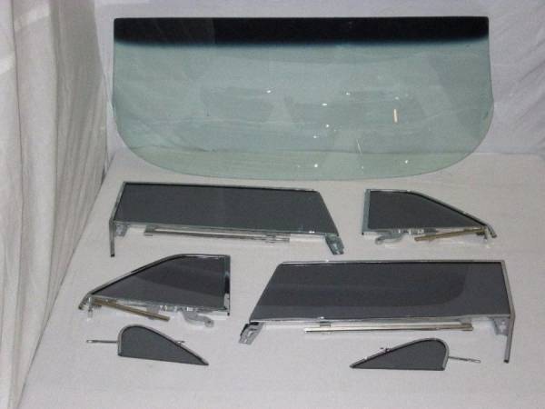 Auto City Classic - 1961-1962 Buick / Chevrolet / Oldsmobile / Pontiac Convertible Complete Glass Package with Assembled Side Glass CG-BCOP-61-62-CV-SSA
