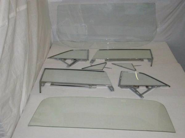 Auto City Classic - 1962 Buick / Chevrolet / Oldsmobile / Pontiac 2 Door Hardtop Complete Glass Package with Assembled Side Glass Set CG-BCOP-62-2H-SSA