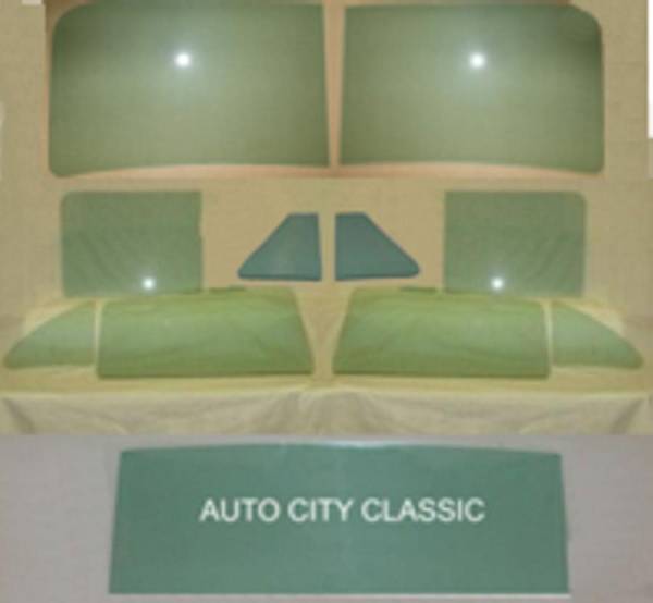 Auto City Classic - 1949-1952 Chevrolet / Oldsmobile / Pontiac 4 Door Sedan Rear Flipper Vent Complete Glass Package CG-COP-49-52-4S-2P-FV