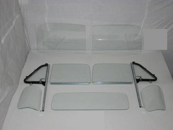 Auto City Classic - 1951-1953 Chevrolet / GMC Pickup Complete Glass Package Post Assembled Side Glass Curved Corners Set CG-CVY-51-53-PU-SSAP-2P-B