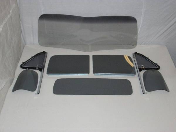 Auto City Classic - 1951-1953 Chevrolet / GMC Pickup Complete Glass Package VBend Windshield and Assembled Side Glass Set CG-CVY-51-53-PU-SSAP-VB