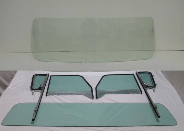 Auto City Classic - 1960-1963 Chevrolet / GMC Pickup Cab Complete Glass Package Large Back Post Assembled Side Glass Set CG-CVY-60-63-PU-B-SSAP