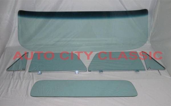 Auto City Classic - 1964-1966 Chevrolet / GMC Cab Complete Glass package Assembled Side Glass and Small Back Glass CG-CVY-64-66-PU-A-SSA