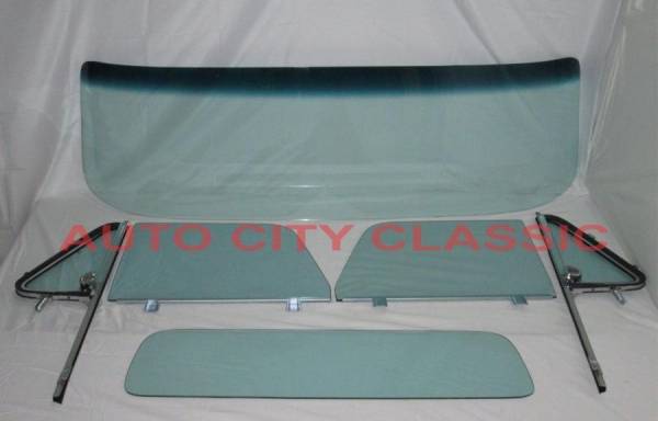 Auto City Classic - 1964-1966 Chevrolet / GMC Cab Glass Package Post Assembled Side Glass and Small Back Glass CG-CVY-64-66-PU-A-SSAP