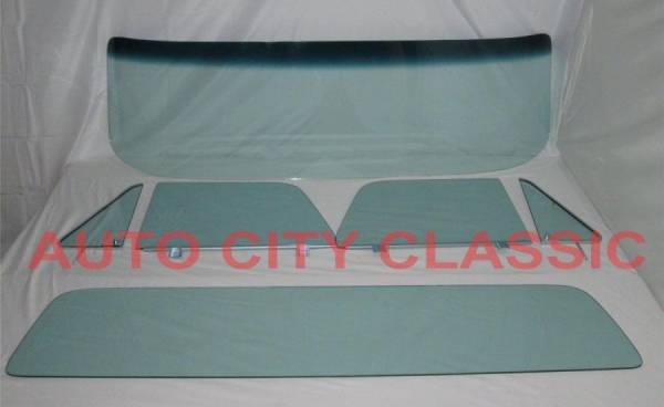 Auto City Classic - 1964-1966 Chevrolet / GMC Cab Complete Glass Package Assembled Side Glass and Large Back Glass CG-CVY-64-66-PU-B-SSA