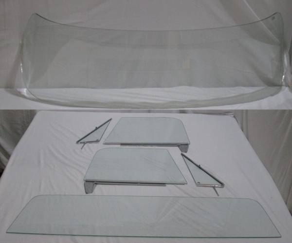 Auto City Classic - 1967-1972 Chevrolet / GMC Pickup Complete Glass Package Assembled Side Glass Set Large Back Glass CG-CVY-67-72-PU-B-SSA