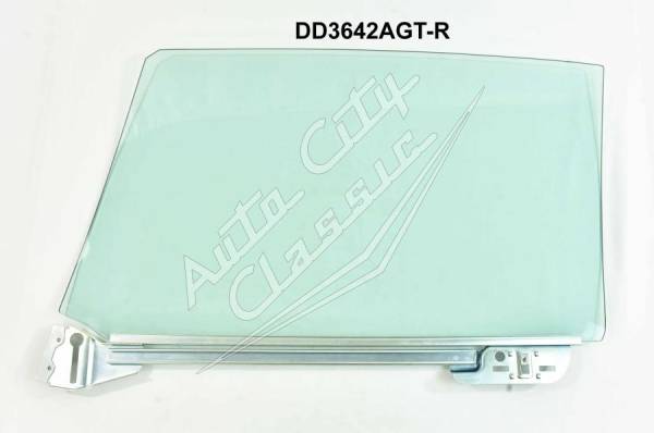 Auto City Classic - 1966-1967 Chevrolet Chevelle Convertible and Hardtop Right Door Glass Assembled in Channel D3642AR