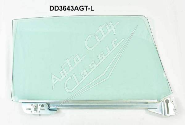 Auto City Classic - 1966-1967 Chevrolet Chevelle Convertible and Hardtop Left Door Glass Assembled in Channel D3643AL