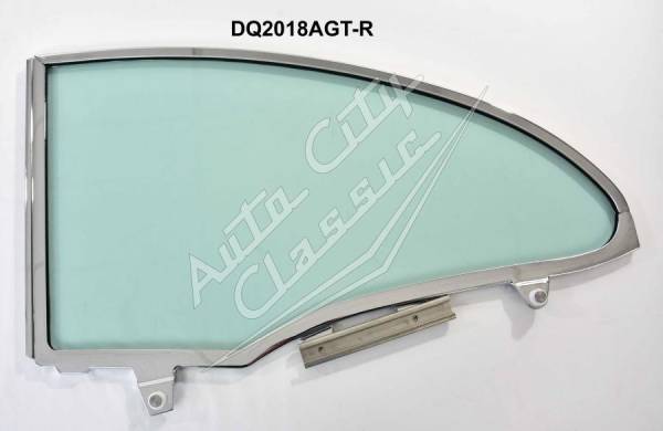 Auto City Classic - 1955-1957 Chevrolet / Pontiac 2 Door Hardtop Assembled Quarter Glass Q2018TA