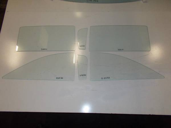 1954-1956 Buick Hardtop / Cadillac Sport Hardtop Convertible Side Glass Set SS-BC-54-56-2CV