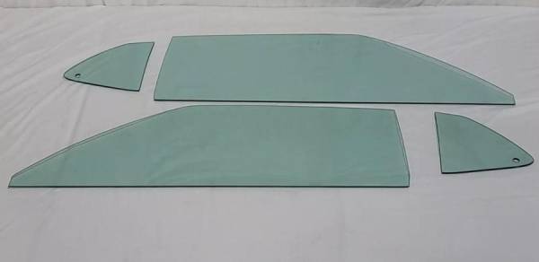 Auto City Classic - 1969 Ford Mustang 2 Door Hardtop Fastback Side Glass Set (Jan-Oct) SS-MSTG-69-FB-GLUE