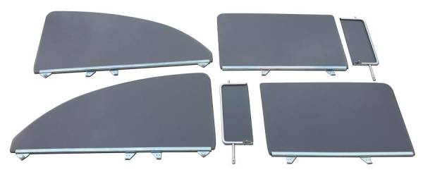 Auto City Classic - 1955-1957 Chevrolet / Pontiac 2 Door Sedan Assembled Side Glass Set SSA-5557CV2S210