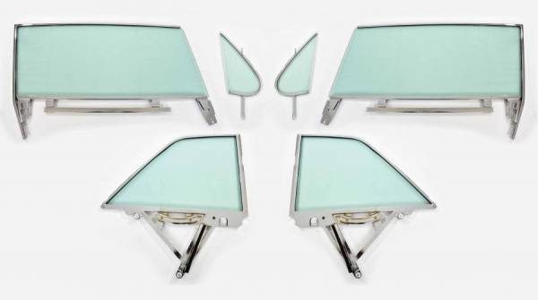 Auto City Classic - 1962 Buick / Chevrolet / Oldsmobile / Pontiac 2 Door Hardtop Assembled Side Glass Set SSA-BCOP-62-2H