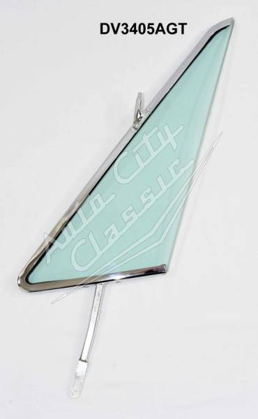 Auto City Classic - 1965-1968 Buick / Cadillac / Chevrolet / Oldsmobile / Pontiac Convertible and Hardtop Right Assembled Vent Glass V3405A