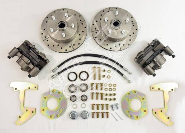 Auto City Classic - 1964-1966 Ford Mustang / 60-65 Ford Falcon, Ranchero and Mercury Comet 6 Cylinder 5 Lug Front Disc Brake Conversion Wheel Kit