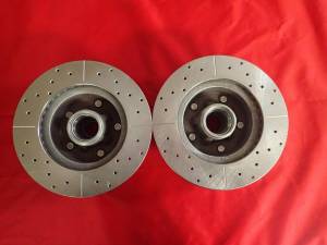 Auto City Classic - 1964-1972 Chevrolet Camaro / Chevelle Drilled and Slotted Rotors Pair 5514 - Image 2