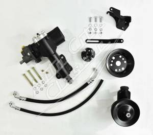 1955-1957 Chevrolet Small Block 500 Series Power Steering Conversion Front Mount 5557PSC500-FM-B